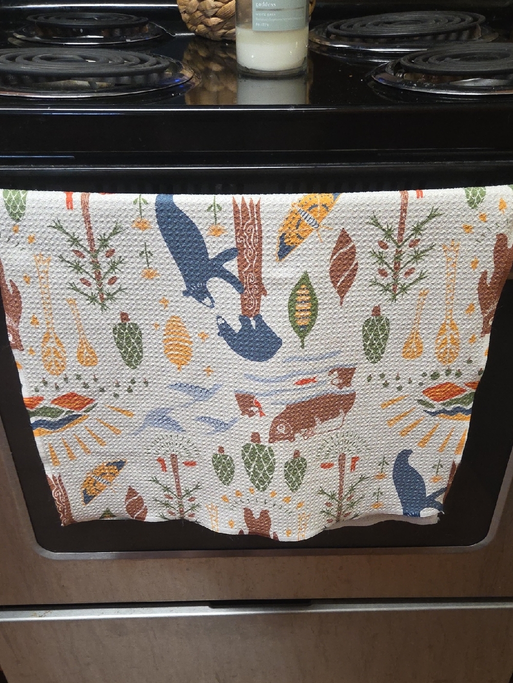 Geometry Bears Kitchen Towel